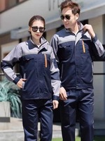Ensemble de vêtements de travail à manches longues fins pour hommes et femmes, résistants aux taches et à l'usure, uniformes d'usine pour la réparation automobile, la construction