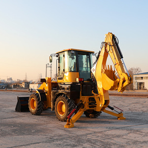 Điện mạnh mẽ Mini backhoe máy xúc loader 4x4 5ton backhoe loader với giá - Product Image 6