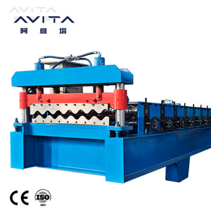 AVITA 골판지 타일 만들기 기계 골판지 지붕 시트 건설 용 기계 롤 성형 기계 만들기 지붕 타일 - Product Image 5