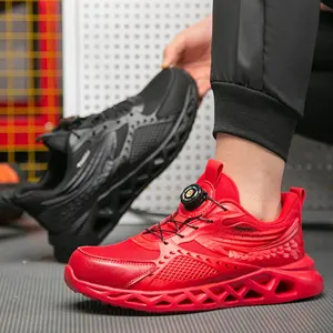 Çelik burunlu güvenlik ayakkabıları iş endüstriyel açık su geçirmez Anti-Smashing ayakkabı erkekler için