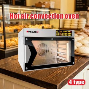 Four à convection à air chaud commercial portable à 4 plateaux, petit format, équipement de boulangerie avec fonction de torréfaction automatique pour le pain et les noix - Product Image 3