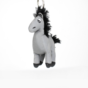 Yolite En13356 Made in China Portachiavi Riflettente in PVC Nero Giocattolo Ciondolo 3D Orsacchiotto Mamma con Riflettore Morbido - Product Image 1