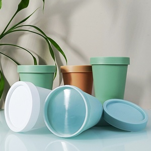 In Stock 30g 50g 100g 250g 500g Refillable Empty <b>Makeup</b> Pot Plastic Container Sample Cosmetics <b>Box</b> pp Black White Cream Jar - Product Image 6