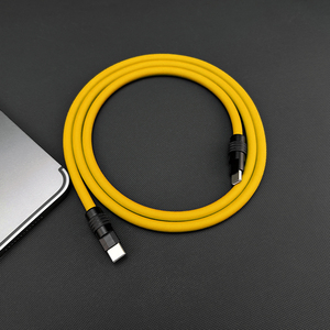 Tendance chaude <span class=keywords><strong>incassable</strong></span> 1M Silicone Type C à Type C Câble Cordon 100W 240W 5A Usb C Câble de charge en silicone rapide pour <span class=keywords><strong>IPhone</strong></span> 15 - Product Image 2