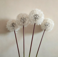 Bunga Dandelion Sutra Buatan Realistis dengan Batang Dandelion Palsu untuk Dekorasi Ruang Tamu Rumah, Perlengkapan Fotografi, dan Pajangan Jendela