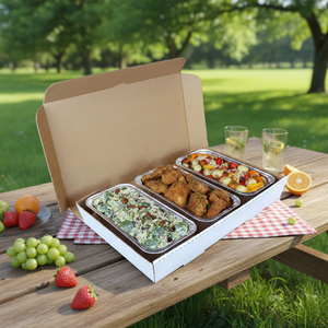 <span class=keywords><strong>2026</strong></span>年定制外卖批发彩色翻盖纸盒派对巧克力最爱拼盘盒餐饮包装拼盘盒 - Product Image 1