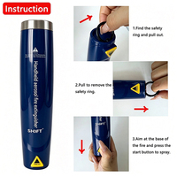 Extincteur aérosol portable de haute qualité en gros, dispositif compact d'extinction automatique d'incendie pour bureau, bleu
