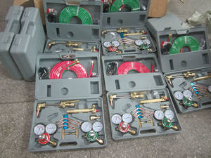 Kit de torche de soudage et de découpe à l'<span class=keywords><strong>oxygène</strong></span> et à l'<span class=keywords><strong>acétylène</strong></span>, ensemble <span class=keywords><strong>professionnel</strong></span> de brasage à l'<span class=keywords><strong>oxygène</strong></span>, étui de transport - Product Image 5