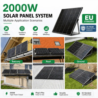 Kit Système Solaire de Balcon 2000W sur Réseau avec Micro-onduleur et Panneaux Photovoltaïques – Kit Solaire Résidentiel Plug and Play
