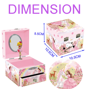 Joyero musical Jakos Princess <span class=keywords><strong>para</strong></span> niñas pequeñas con música y muñeca princesa giratoria - Almacenamiento <span class=keywords><strong>para</strong></span> aretes, anillos, etc. - Product Image 2