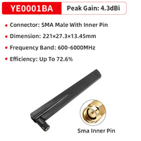 Antenne 5G Sinlink large bande 600 MHz - 6000 MHz avec connecteur mâle à vis pour routeur CPE, passerelle IoT, modules cellulaires YE0001BA