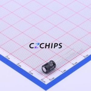 ตัวเก็บประจุอิเล็กโทรไลต์อะลูมิเนียมแบบ Through-Hole รุ่น KS106M063D07RR0VH2FP0 ชิ้นส่วนแบบ Through-Hole (THT) ขนาด D5xL7 มม. 10uF 20% 63V 2 มม. - Product Image 2