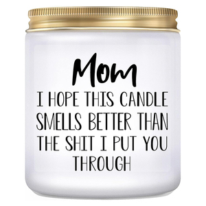 Cadeaux Huaming pour maman de fille fils maman cadeaux d'anniversaire bougies parfumées lavande pour les cadeaux de fête des mères - Product Image 1