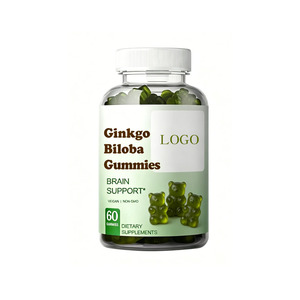 Gomitas de Suplementos Herbales, Gomitas de Ginkgo Biloba, Procesamiento OEM Personalizado - Product Image 1