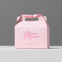 Boîtes à gâteaux pliantes en papier carté blanc avec logo personnalisé Emballage de qualité alimentaire biodégradable Lamination mate Fenêtre en PVC pour biscuit sushi