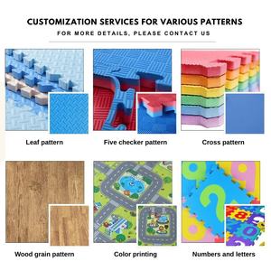 Venta directa de fábrica, almohadillas amortiguadoras de rompecabezas para suelo, alfombrillas personalizables para garaje, almohadillas para equipo de ejercicio físico - Product Image 4