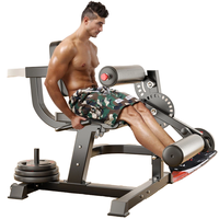 Équipement de fitness commercial multifonctionnel : Appareil de musculation des jambes avec fonction sit-up, curl et extension, et presse à jambes à résistance