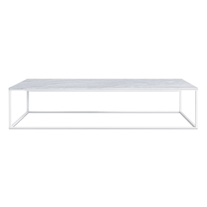 Hot Selling Modern Minimalist White Marble Top Coffee <b>Table</b> with Metal Frame for Bedroom Furniture <b>Sofa</b> Center <b>Table</b> - Product Image 5