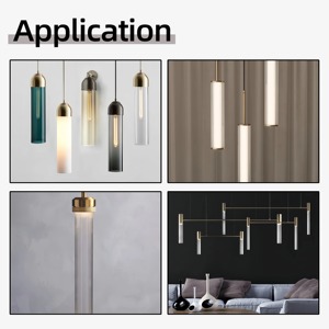 BOGLASS Customized Size Shape High Quality <strong>Colored</strong> Borosilicate Cylindrical Glass Lamp <strong>Shade</strong> for Wall Pendant Lamp Floor Lamp - Product Image 5