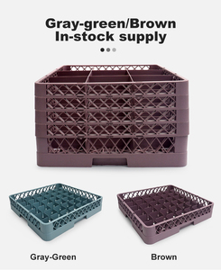 Giá để ly rượu bằng nhựa lưới xếp chồng được 9/16/20/25/36/49 ngăn, khung đựng ly bằng nhựa <span class=keywords><strong>PP</strong></span> lắp ráp, giỏ đựng ly cho nhà hàng, quán bar, khách sạn, v.v. - Product Image 5