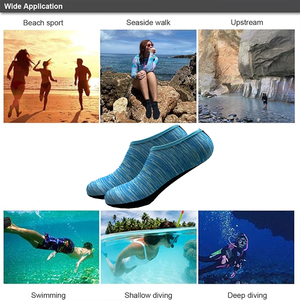 Chaussettes aquatiques <span class=keywords><strong>l</strong></span>égères en nylon antidérapantes <span class=keywords><strong>pour</strong></span> la plongée, la natation, la marche sur la plage, le yoga - Product Image 2
