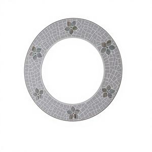 Mother of Pearl <b>Mosaic</b> Inlay <b>Mirror</b> Handmade Eco-Friendly Round Wall Decor Modern Industrial Design Available All Sizes Styles - Product Image 1