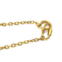 Chaîne de serpent simple plaquée or PVD 18 carats collier en forme de U à deux fermoirs collier fer à cheval étanche en acier inoxydable