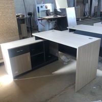 Poste de travail moderne pour ordinateur, petite Table de travail, bureau en bois pour 2 personnes, bureau du personnel