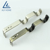 Supports de tringle à rideaux contemporains en alliage d'aluminium, réglables, durables et robustes, accessoires pour la maison et le salon