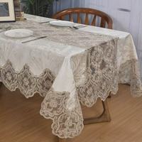 Nappe de mariage en velours brodé à la main en polyester avec design personnalisable et chemins de table