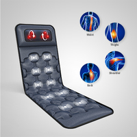 Matelas de massage électrique multifonctionnel avec coussin intégral, pliable et fonction de vibration et de chaleur