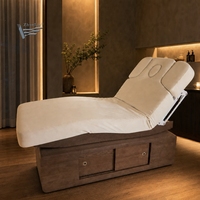 Nouveau Lit de Massage Électrique 4 Moteurs pour Salon de Beauté et Spa, Table de Soins du Visage Chauffée, Lit de Traitement Cosmétique pour Esthéticienne, Lit pour Extensions de Cils