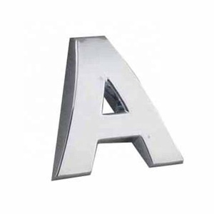 Матовые черные хромированные буквы и цифры для декора автомобилей, 3D хромированные буквы и цифры, наклейки на авто - Product Image 6