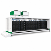 Centre de données conteneurisé tout-en-un de 20 pieds, centre de données modulaire préfabriqué en conteneur avec rack, UPS et climatisation de précision