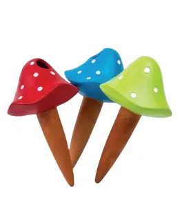 Indoor Plant Terracotta Watering Stakes Mushroom Shape Automatic Self Water Stakes Aqua Water Stakes