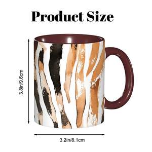 Image personnalisée USA Made 11oz Moderne Design Classique Tasse à Café en Argile Coloré Couvercle Écologique Sublime Stocké pour Cadeaux d'Affaires Sûr 400ml - Product Image 6