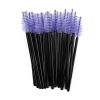 Brosse à cils micro multicolores de haute qualité Lymeebeauty, extensions de cils, plastique noir, jetable, écologique, mascara