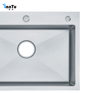 Wholesale Modern Mounted <strong>Kitchen</strong> Steel Water <strong>Sink</strong> Handmade <strong>Kitchen</strong> <strong>Sink</strong> 304 Rectangle Shape Brushed Stainless Steel - Product Image 5