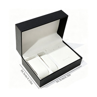 Boîte de rangement pour montres et bijoux en cuir PU protecteur, 5 pièces, boîte cadeau pour montres mécaniques, colliers, bagues