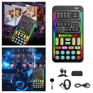 Nouveau changeur de voix <span class=keywords><strong>portable</strong></span> multifonctionnel I9 Mini carte son <span class=keywords><strong>portable</strong></span> avec 8 effets sonores changements sonores - Product Image 3