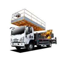 Plateforme de travail en hauteur JIUBANG à moteur diesel, nacelle élévatrice 28M 400kg, rotation 360°, haute efficacité pour la construction, garantie 1 an