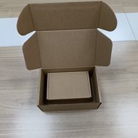 Boîtes d'expédition en papier kraft personnalisées avec logo pour petites entreprises, emballages en carton ondulé, laminage mat pour cadeaux