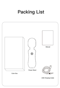 Vibrador de varita potente de silicona completa, masajeador de varita mágica recargable Mini Love - Product Image 6