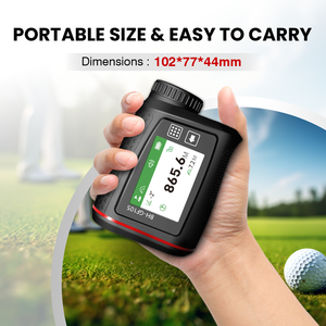 Ses ile açık profesyonel yan ekran Golf telemetresi 600M 800M 1200M 1500M dokunmatik renkli ekran Golf lazer menzil ölçer - Product Image 6