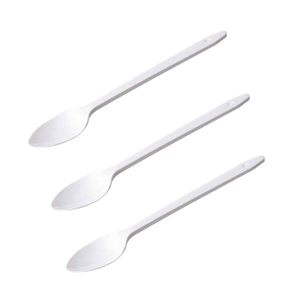 Cucchiai per Granita Bianchi 14 Cm Set di 3 Cucchiai Compostabili per Gelato - Product Image 1
