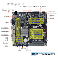 NOUVELLE carte mère B365 Thin Mini-ITX prend en charge les processeurs Intel Core de 6e à 9e génération LGA1151 2X DDR4 Ram NVMe SATA3.0 M.2 B365 Itx