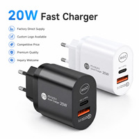 Chargeur rapide 20W PD 3.0 Type-C, adaptateur mural, câble rétractable pliable, ignifuge, universel, pour téléphone portable, montre, charge 5V/2.4A