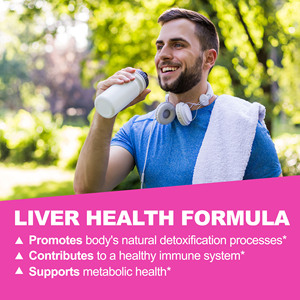 Capsules de haute qualité pour le foie et les reins avec du zinc favorisant les processus naturels de détoxification du corps, soutient la santé du foie. - Product Image 4