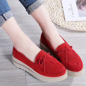 Chaussures à plateforme à semelle souple pour femmes Chaussures à <span class=keywords><strong>bonnet</strong></span> multicolores directement de l'usine Design plat Chaussures de cricket pour femmes Baskets - Product Image 1