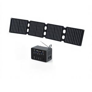 สถานีไฟฟ้าพกพา 28000mAh แบตเตอรี่ LiFePO4 100W (200W พีค) พาวเวอร์แบงค์พลังงานแสงอาทิตย์ พร้อมเต้ารับ AC วิทยุ FM สำหรับใช้ในบ้าน - Product Image 1